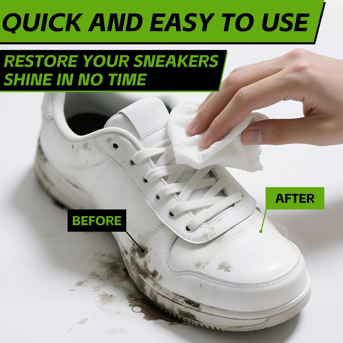 Foam Sneaker Cleaner Kit with Brush – Deep Clean Shoes