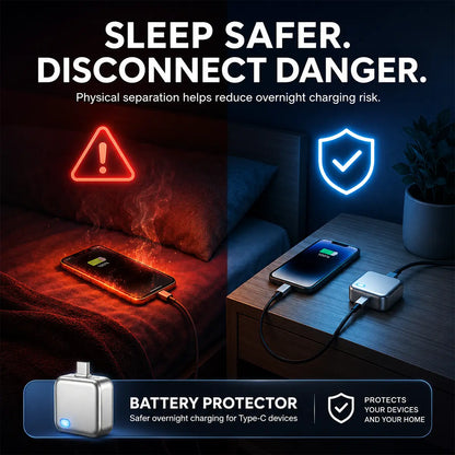 140W USB-C Auto Disconnect Charger – Smart Battery Protection Adapter