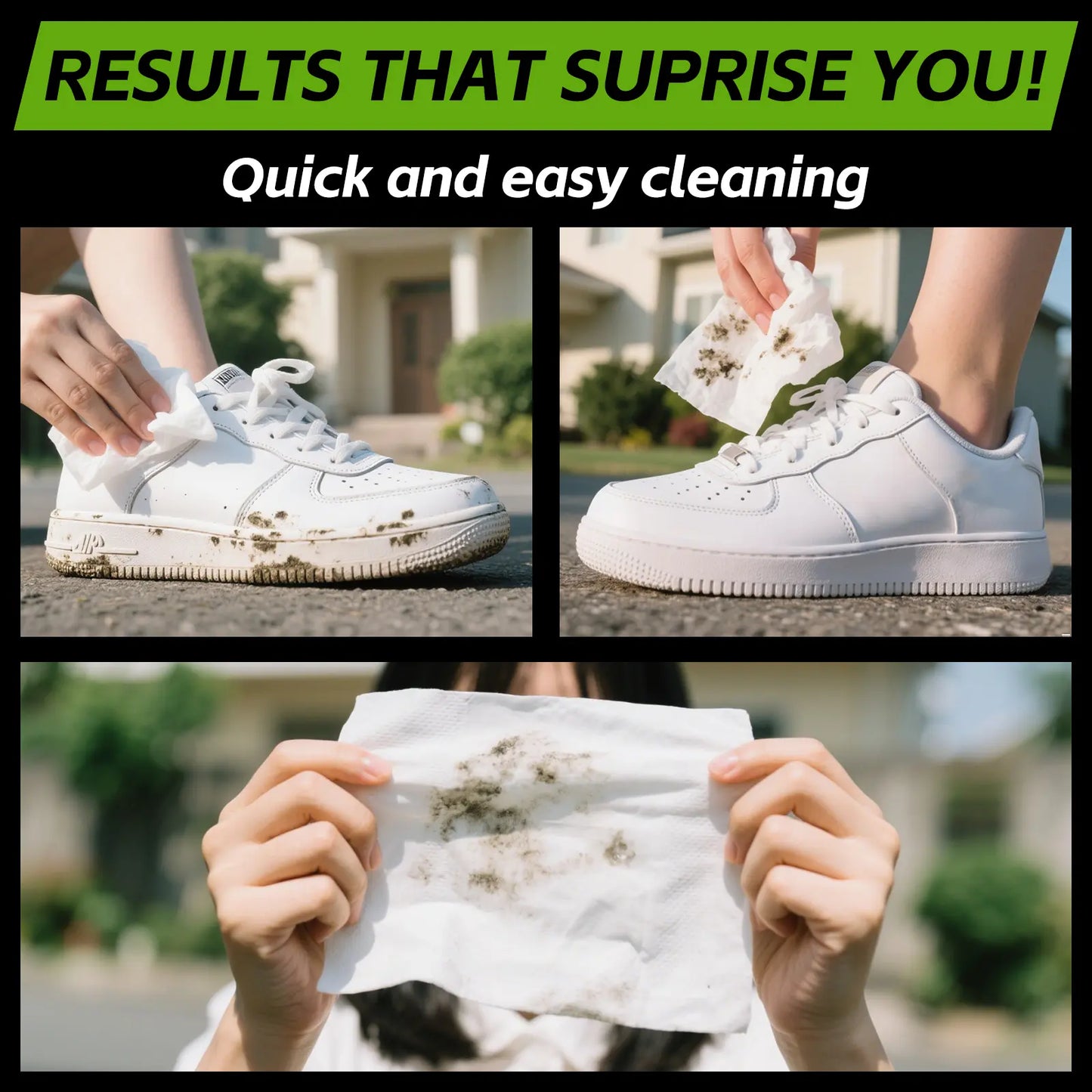 Foam Sneaker Cleaner Kit with Brush – Deep Clean Shoes