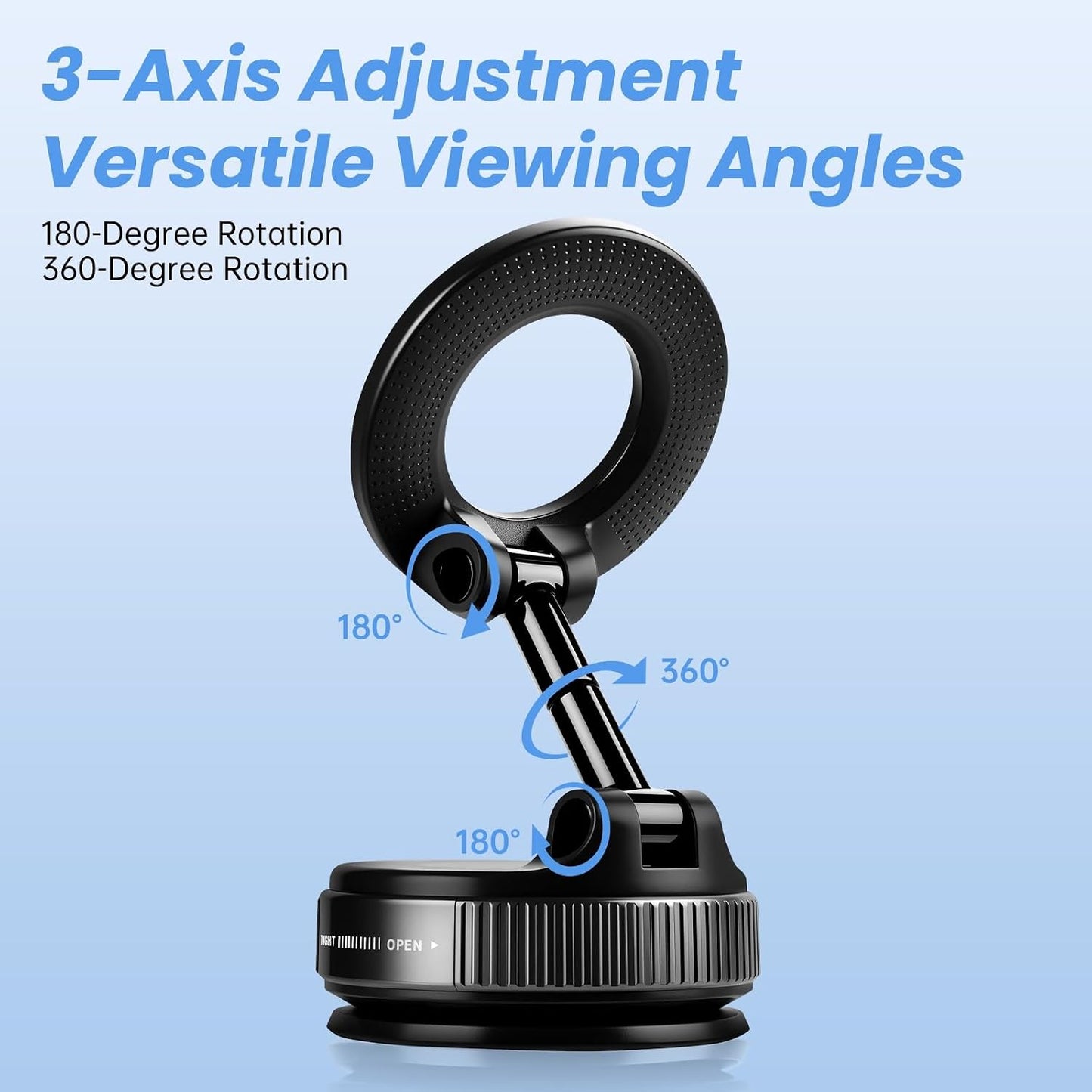 360° Magnetic Phone Holder for MagSafe – Adjustable Foldable Desk Stand