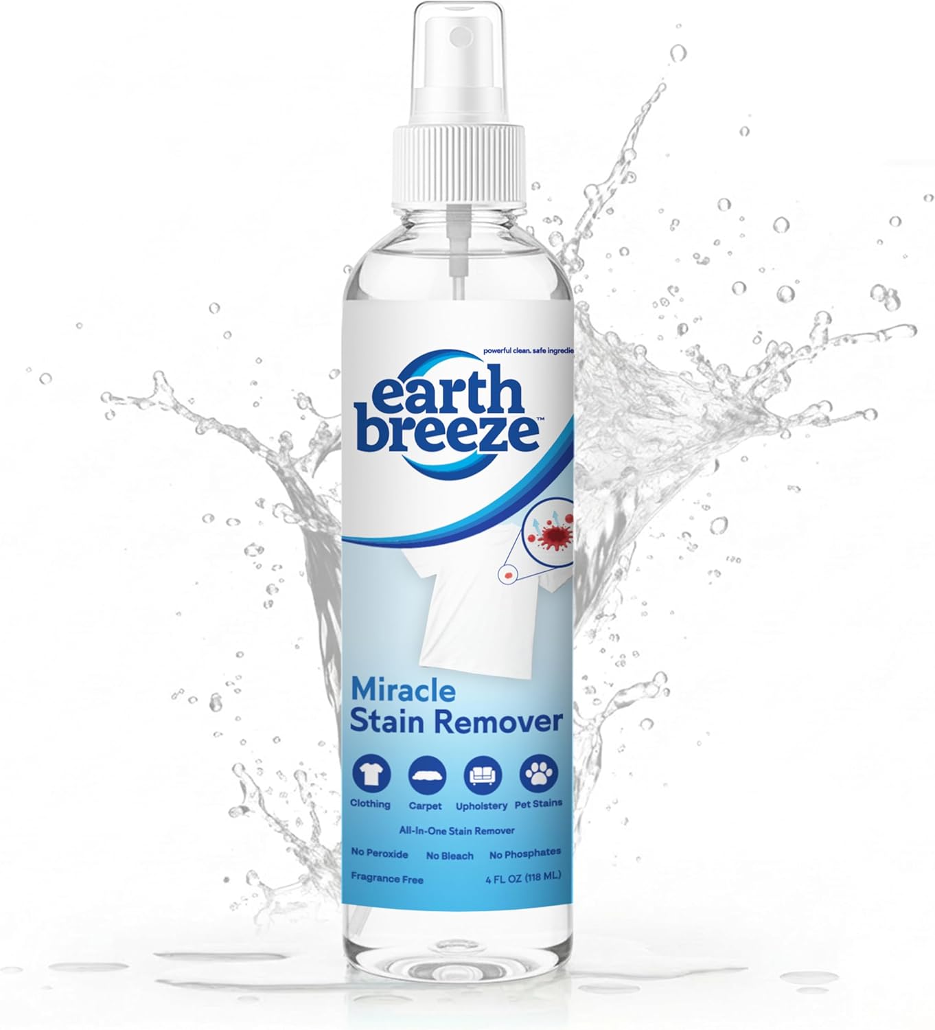 Miracle Stain Remover Spray 4 fl oz – All-in-One Household Stain Remover, No Harsh Chemicals